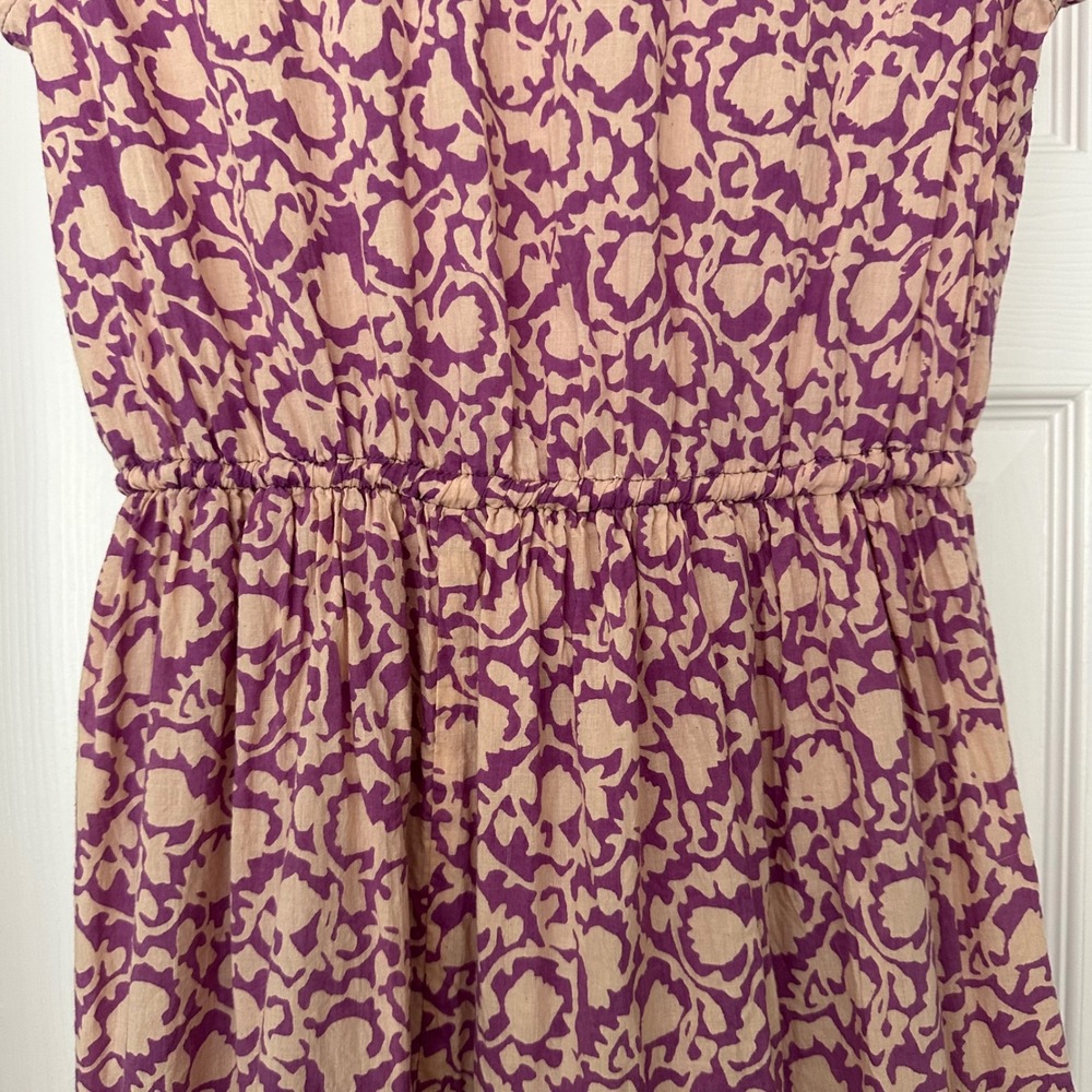 Perry Walker The Martha II Purple Floral Bohemian Maxi Dress Size Medium - Picture 11 of 14